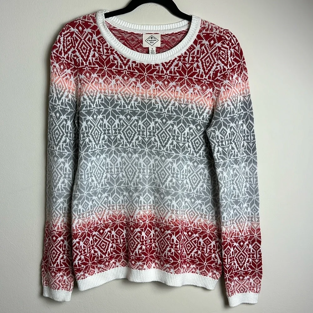 St. John’s Bay Cotton Blend Crewneck‎ Knit Sweater